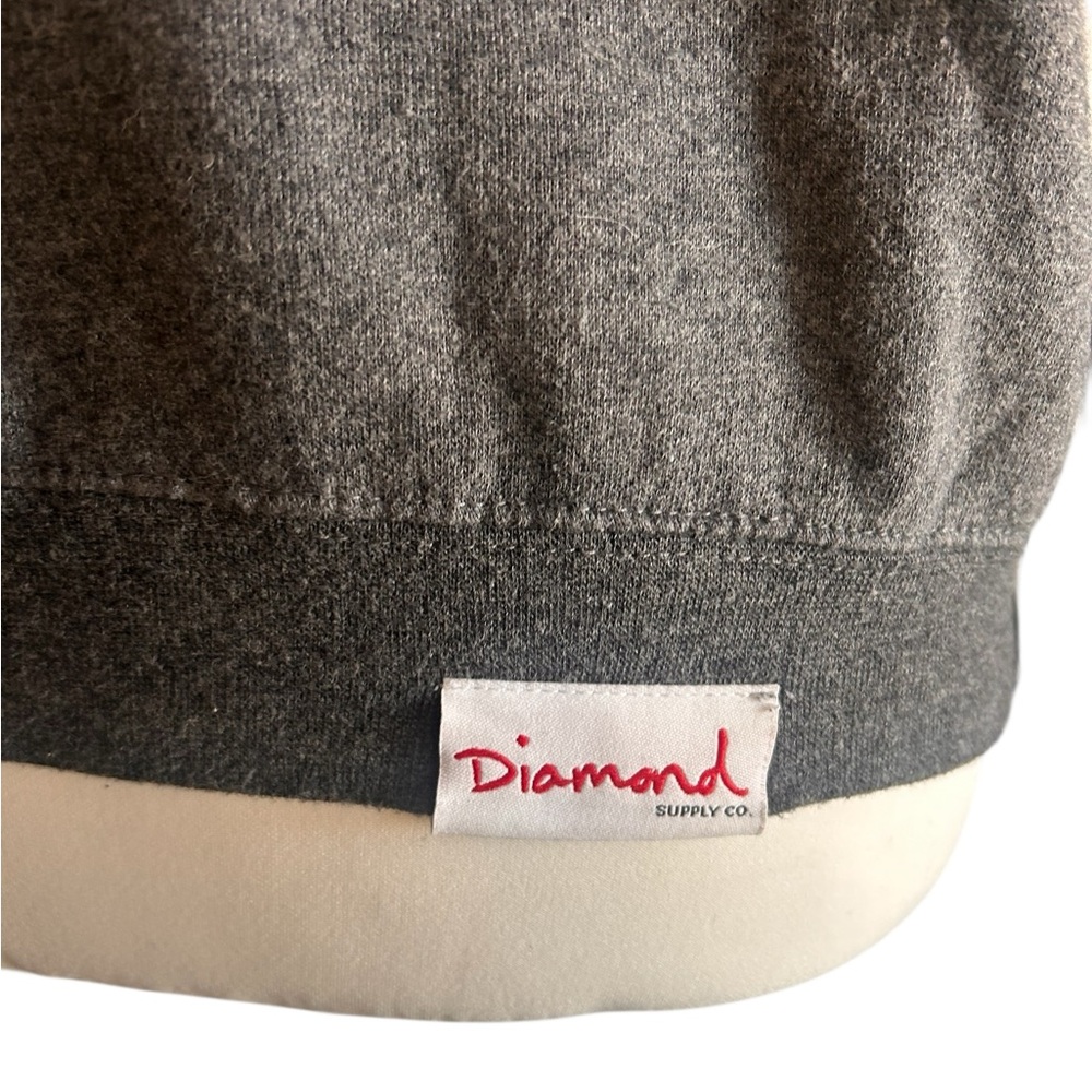 Original Diamond Supply Co Gray Diamond Graphic Women's Sweatshirt - Picture 5 of 5